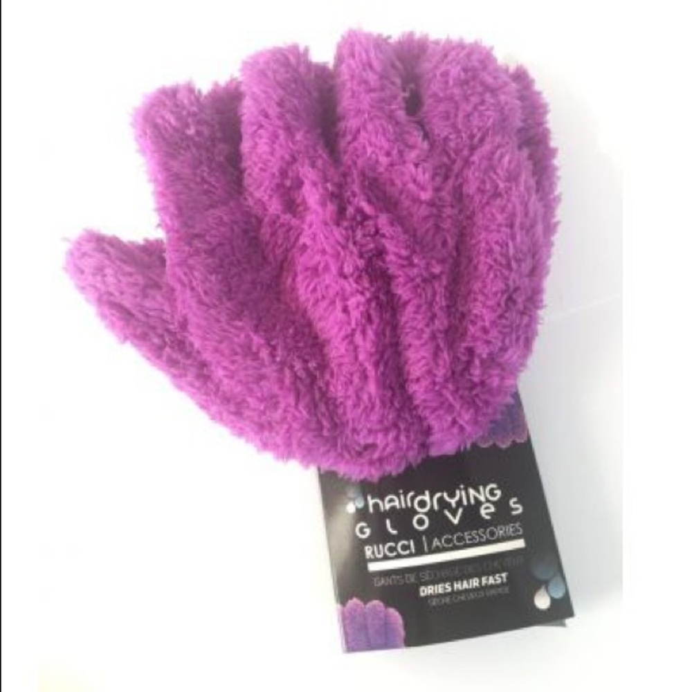 Rucci Hair Drying Gloves - Purple